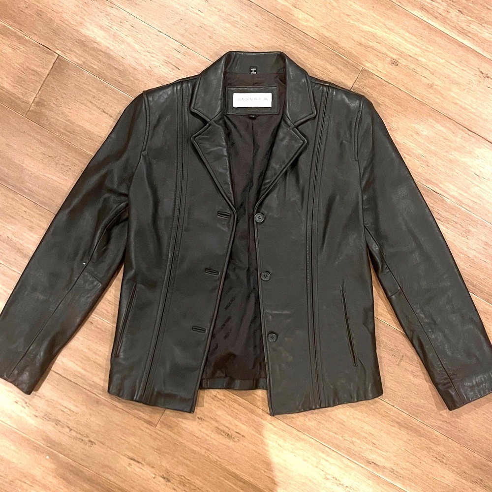 Jones New York Leather Jacket